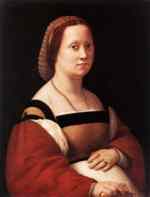 Raphael - paintings - Portraet einer Frau