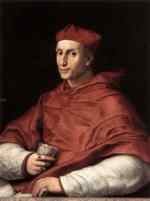 Raphael - paintings - Portraet von Kardinal Bibbiena