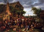 Jan Havicksz Steen - Bilder Gemälde - A Village Revel