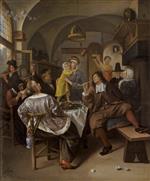 Jan Havicksz Steen  - Bilder Gemälde - Merry Company