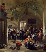 Jan Havicksz Steen  - Bilder Gemälde - Merrymaking in a Tavern