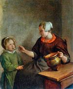 Jan Havicksz Steen  - Bilder Gemälde - Mother and Child