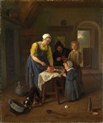 Jan Havicksz Steen  - Bilder Gemälde - Peasant Family at Meal time