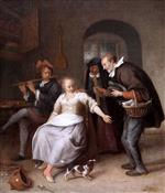 Jan Havicksz Steen  - Bilder Gemälde - The Dubious Merchant