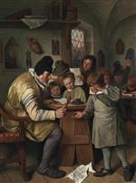 Jan Havicksz Steen  - Bilder Gemälde - The Schoolmaster