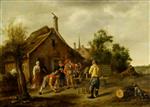 Jan Havicksz Steen  - Bilder Gemälde - The Skittle Players
