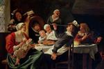 Jan Havicksz Steen  - Bilder Gemälde - The Twelfth Night Feast