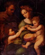 Raphael  - paintings - Heilige Familie mit Heiligem Johannes