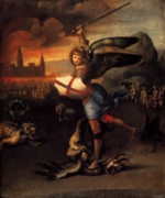 Raffael  - Peintures - Saint Michel et le Dragon