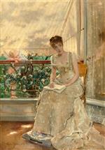 Alfred Stevens  - Bilder Gemälde - La Femme et l'amour