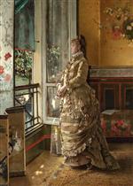 Alfred Emile Stevens  - Bilder Gemälde - Melancholy
