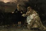 Alfred Stevens  - Bilder Gemälde - Mother and Children