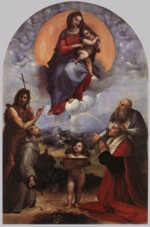 Raphaël  - Peintures - Madonna di Foligno