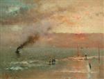Alfred Stevens  - Bilder Gemälde - Scheveningen Sands