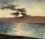 Alfred Stevens  - Bilder Gemälde - Seascape, Le Tréport