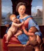 Raffael  - paintings - Madonna mit Kind und Heiligem Johannes