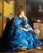 Alfred Emile Stevens  - Bilder Gemälde - The Duchess