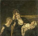 Alfred Stevens  - Bilder Gemälde - The widow