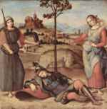 Raphael  - paintings - The Dream of the Knight
