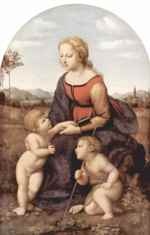 Raphael  - paintings - Die schoene Gaertnerin