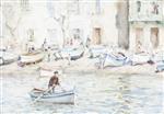 Henry Scott Tuke - Bilder Gemälde - Boats at Cassis