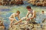 Henry Scott Tuke  - Bilder Gemälde - The Bathers