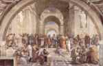 Raphael  - paintings - stanza della segnatura (Die Schule von Athen)