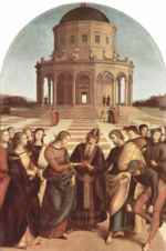 Raphael  - paintings - Vermaehlung Mariae
