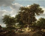 Jacob Isaackszoon van Ruisdael  - Bilder Gemälde - The Great Oak