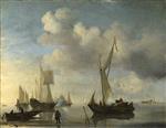 Bild:Dutch Vessels Lying Inshore in a Calm, one Saluting