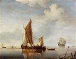 Willem van de Velde  - Bilder Gemälde - Fishing Boat at Anchor