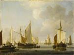 Willem van de Velde  - Bilder Gemälde - Fishing Boats in a Calm