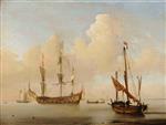 Willem van de Velde  - Bilder Gemälde - Seascape 