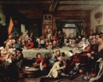 William Hogarth - paintings - An Election Entertainment