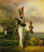 Emile Jean Horace Vernet - Bilder Gemälde - A Grenadier of the Guard at Elba