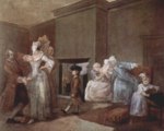 William Hogarth - Peintures - Le corset