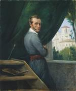 Emile Jean Horace Vernet  - Bilder Gemälde - Self-Portrait in Rome