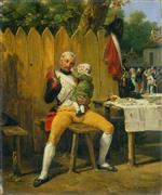 Emile Jean Horace Vernet  - Bilder Gemälde - The Veteran at Home