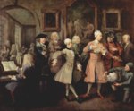 William Hogarth - paintings - Der Morgenempfang