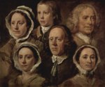William Hogarth - Peintures - Les serviteurs du peintre