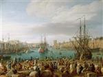 Claude Joseph Vernet  - Bilder Gemälde - The Port of France, Marseille (Interior)