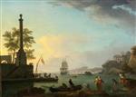 Claude Joseph Vernet  - Bilder Gemälde - View of an Archipelago