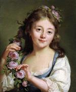 Elisabeth Louise Vigee Lebrun  - Bilder Gemälde - Portrait of a Young Girl