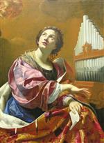 Simon Vouet - Bilder Gemälde - Saint Cecilia