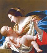 Simon Vouet  - Bilder Gemälde - The Virgin and Child