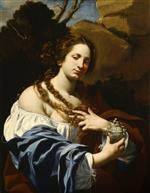 Simon Vouet  - Bilder Gemälde - Virginia da Vezzo, the Artist's Wife, as the Magdalen