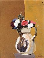 Edouard Vuillard  - Bilder Gemälde - Bouquet in a White Pitcher