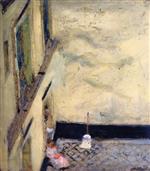 Edouard Vuillard  - Bilder Gemälde - Broom in the Yard