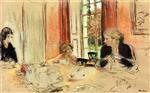 Edouard Vuillard  - Bilder Gemälde - Dining Room at Clayes