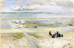 Edouard Vuillard  - Bilder Gemälde - End of the Trip to the Beach